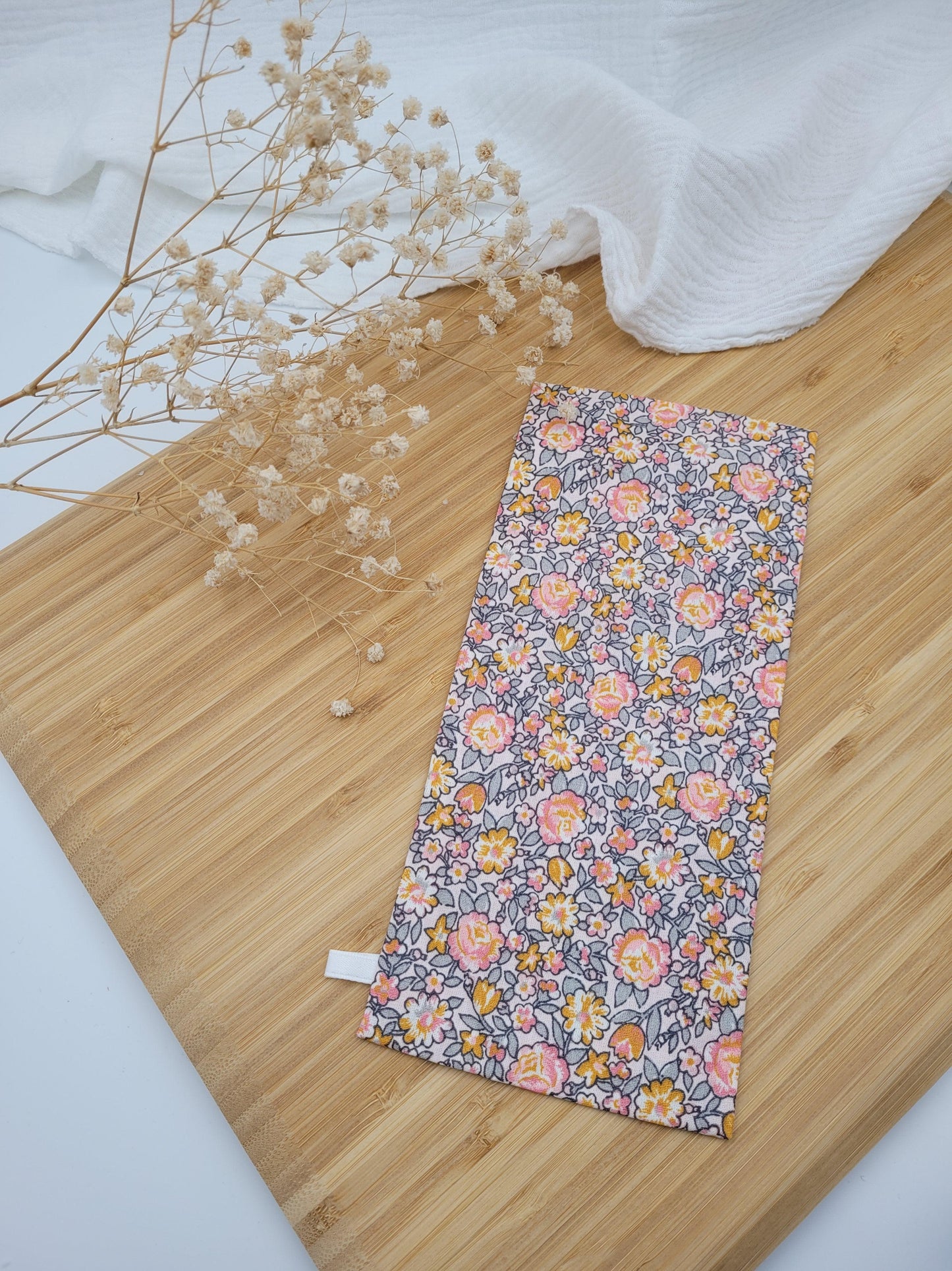 Pochette pour brosse à dents / couverts - Rosa - CréaEmeline - accessoire - fait-main