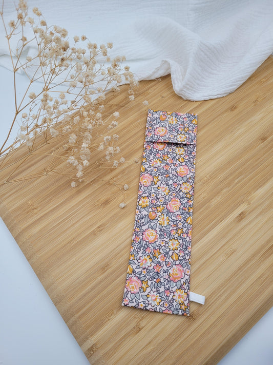 Pochette pour brosse à dents - Rosa - CréaEmeline - accessoire - fait-main