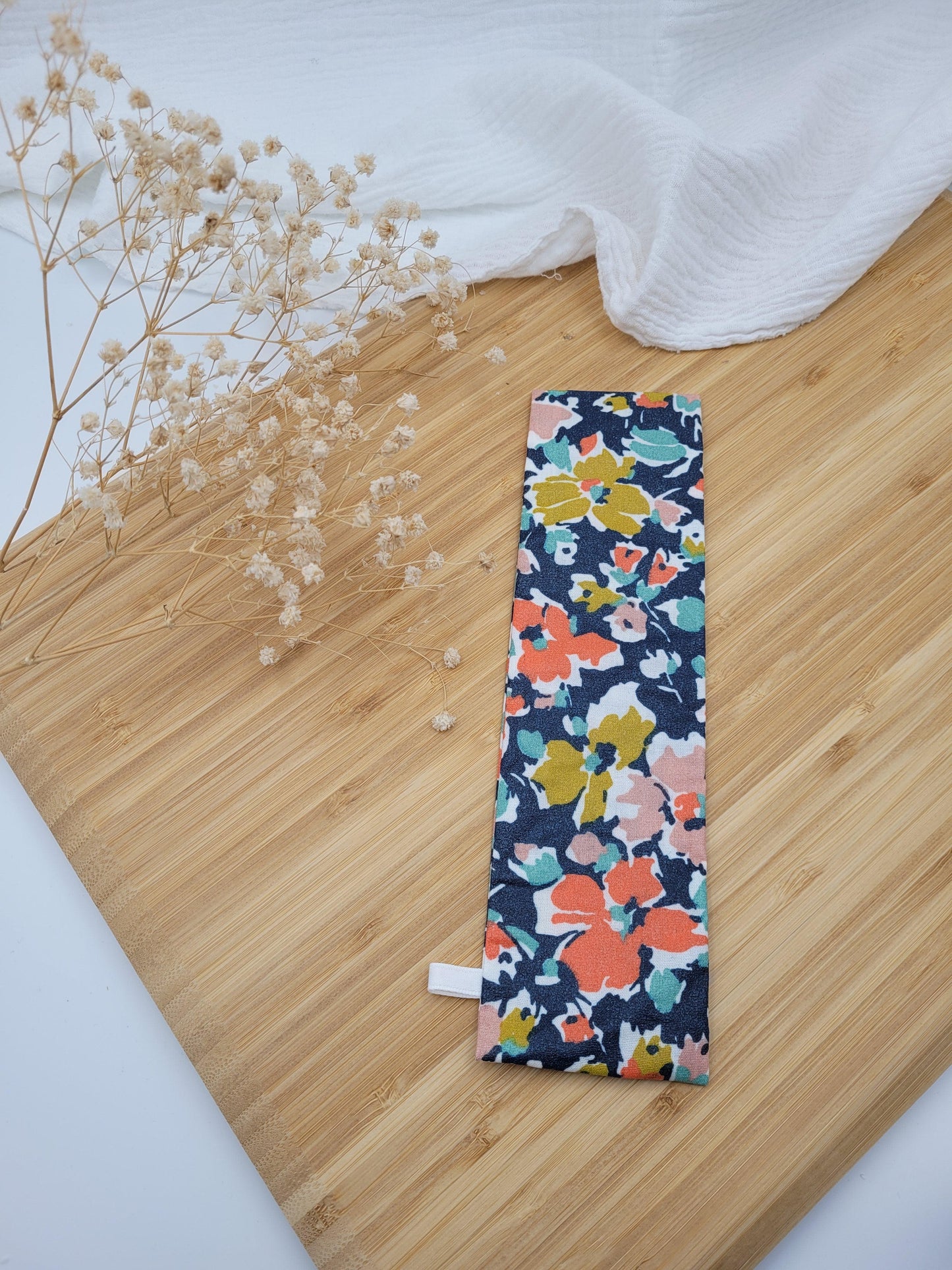 Pochette pour brosse à dents - Pivoine - CréaEmeline - accessoire - fait-main