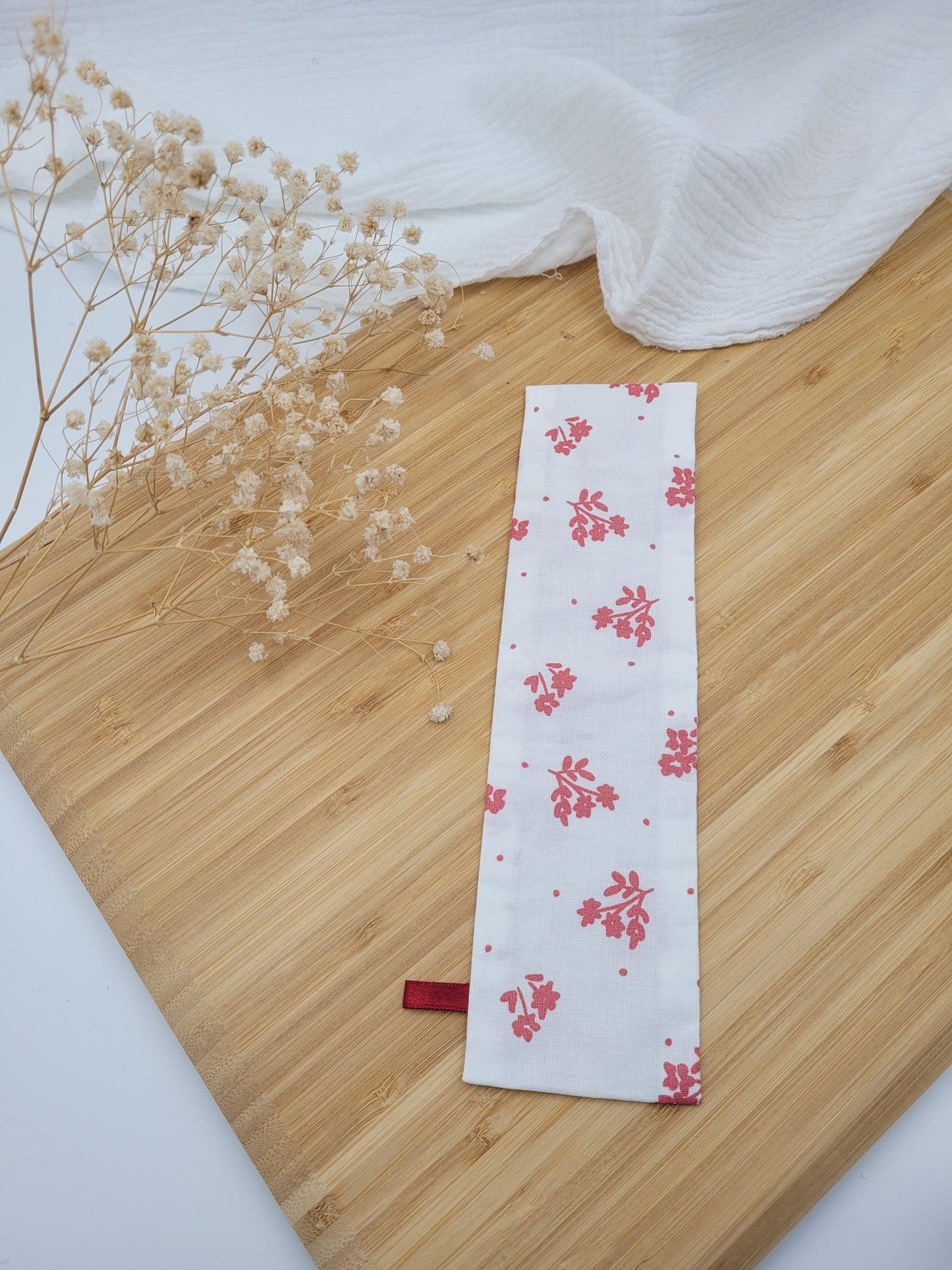 Pochette pour brosse à dents - Bégonia - CréaEmeline - accessoire - fait-main