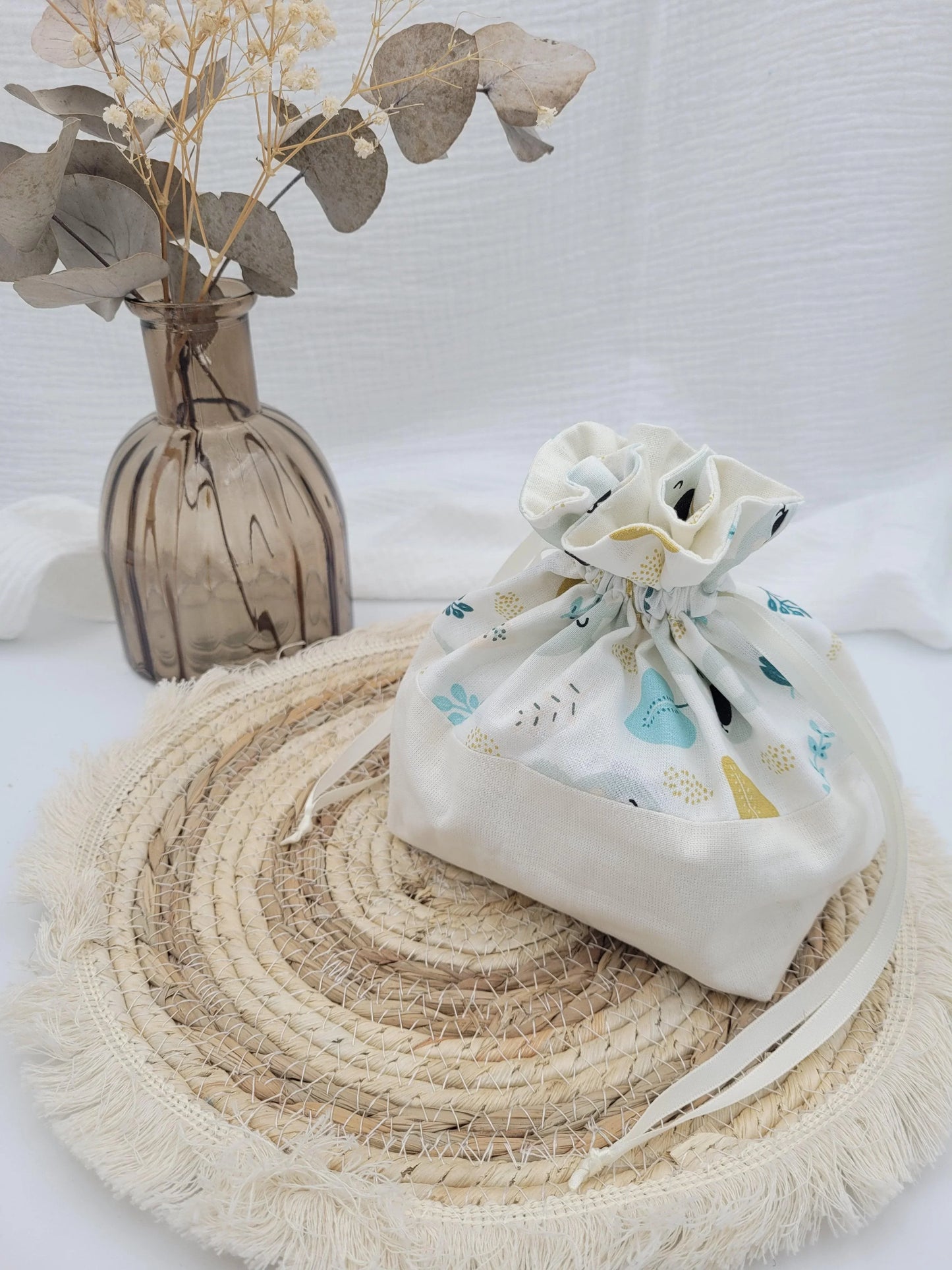 Lingettes lavables et panier - Koala - CréaEmeline - accessoire - fait-main