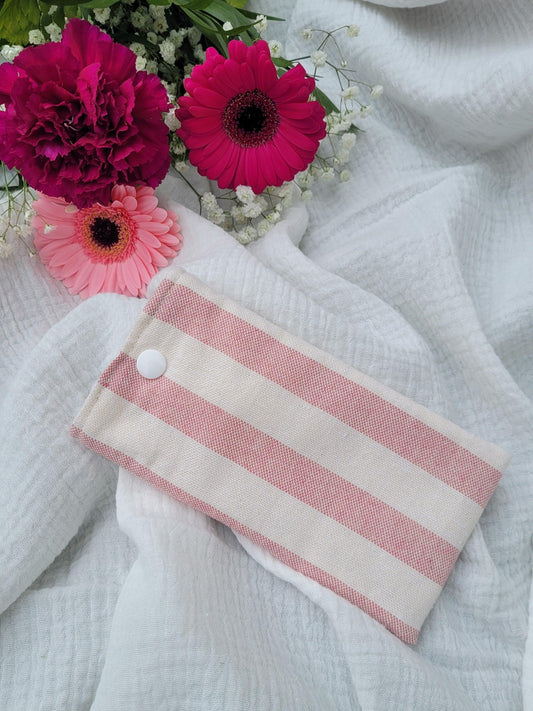 Etui à lunettes - Raya rose - CréaEmeline - accessoire - fait-main