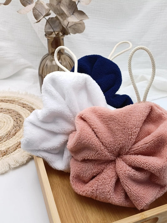 Fleur de douche - rose - CréaEmeline - accessoire - fait-main