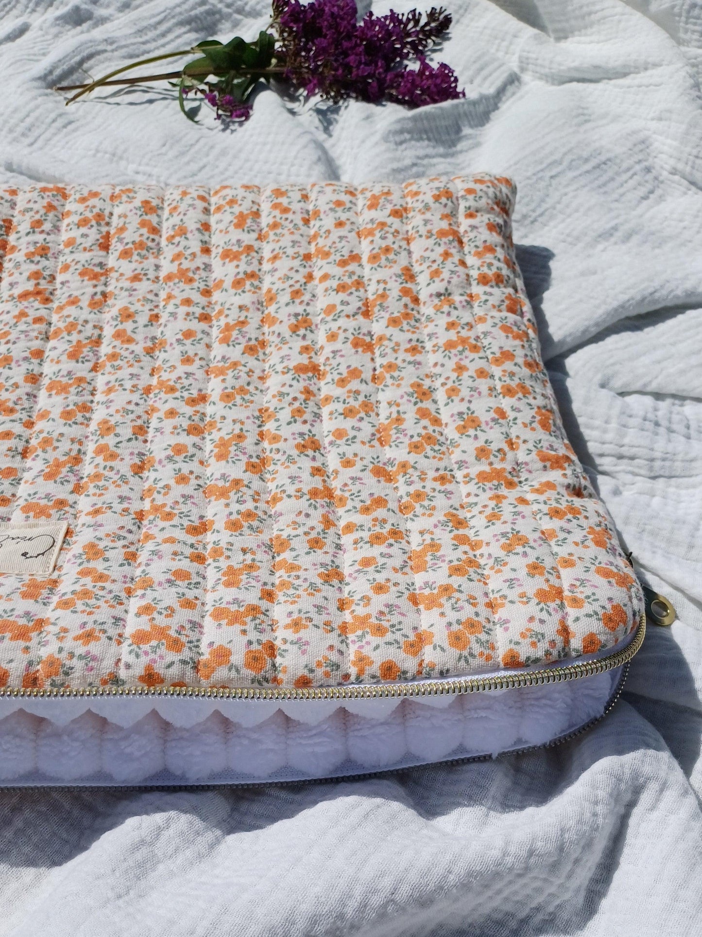 Housse ordinateur / tablette - Alba - CréaEmeline - accessoire - fait-main