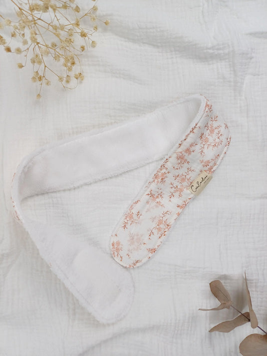 Bandeau de soin visage - Mia rose - CréaEmeline - accessoire - fait-main