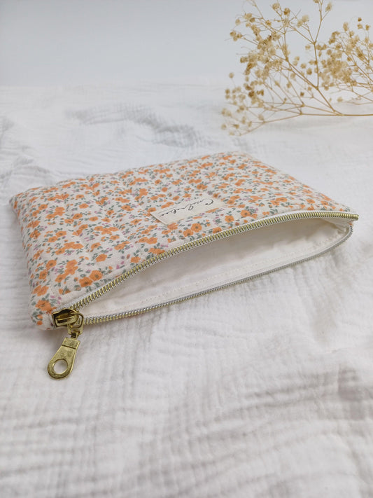 Pochette plate - Alba - CréaEmeline - accessoire - fait-main