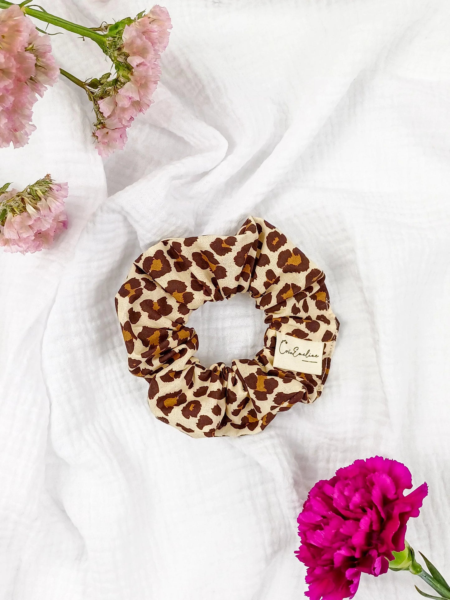 Chouchou - Léopard - CréaEmeline - accessoire - fait-main