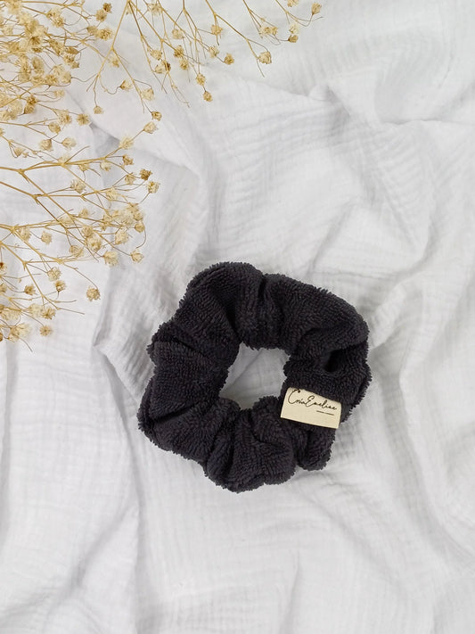 Chouchou / Bracelets éponge - gris anthracite - CréaEmeline - accessoire - fait-main