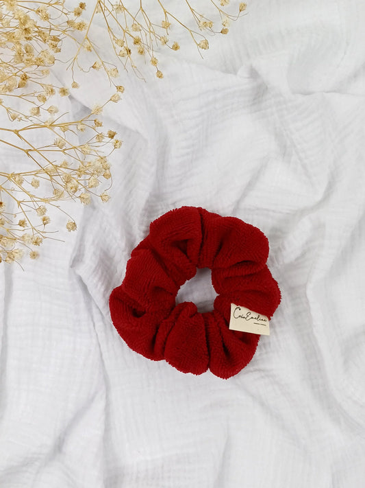 Chouchou / Bracelets éponge - rouge - CréaEmeline - accessoire - fait-main