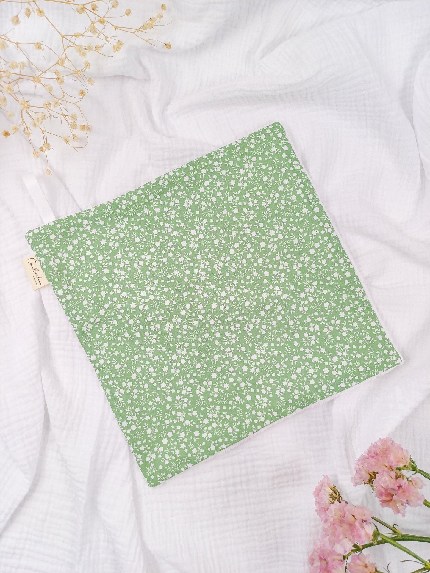Serviette visage / main - Susie - CréaEmeline - accessoire - fait-main