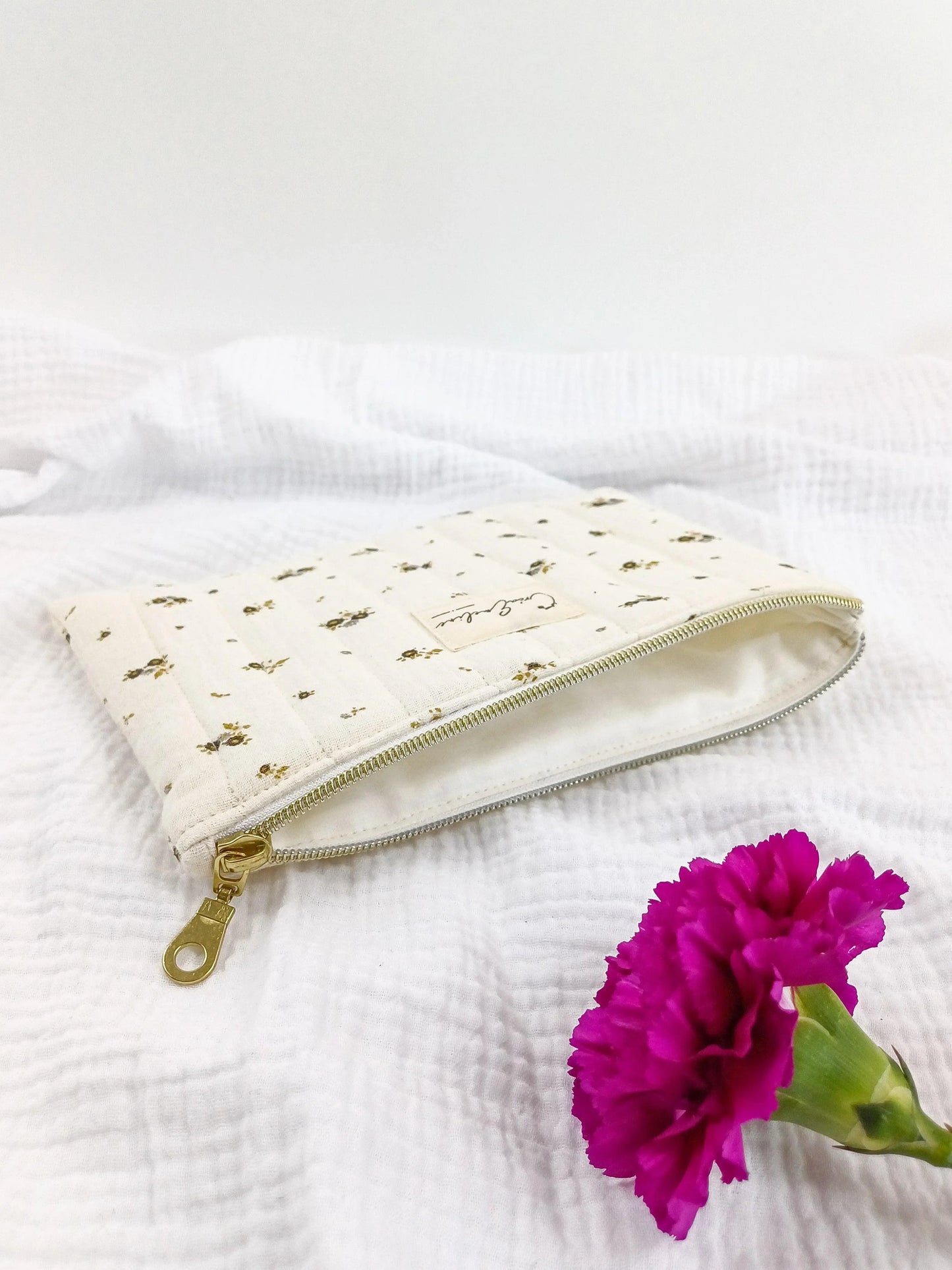 Pochette plate - Olivia - CréaEmeline - accessoire - fait-main