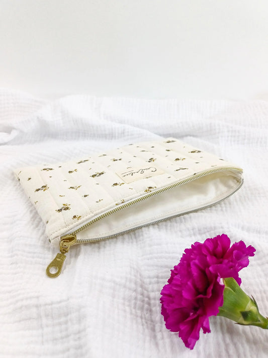 Pochette plate - Olivia - CréaEmeline - accessoire - fait-main