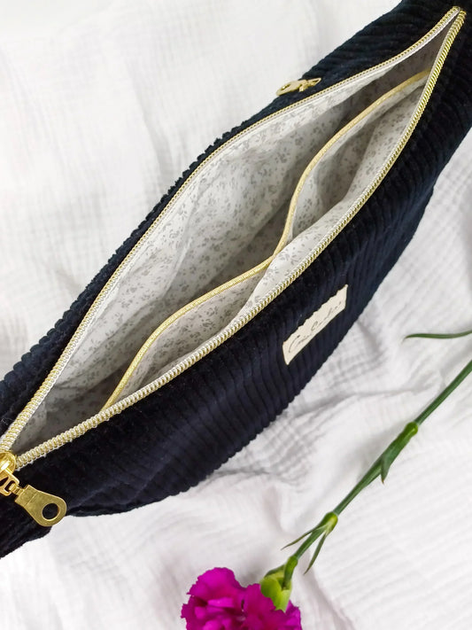 Sac demi-lune - Sur-mesure - CréaEmeline - accessoire - fait-main