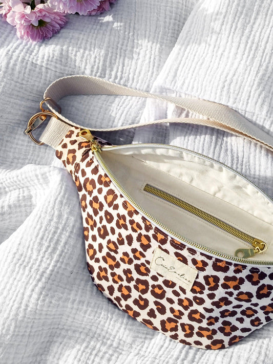 Sac banane - Léopard - CréaEmeline - accessoire - fait-main