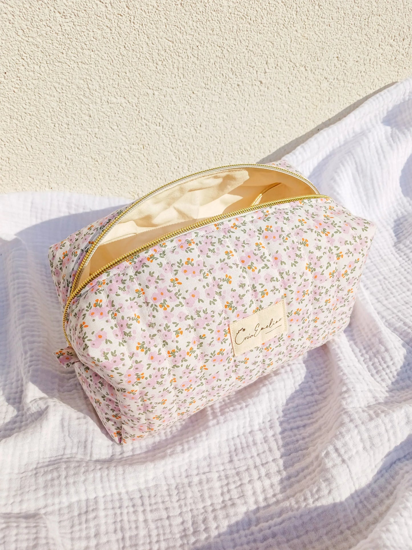 Trousse de toilette - Albane - CréaEmeline - accessoire - fait-main