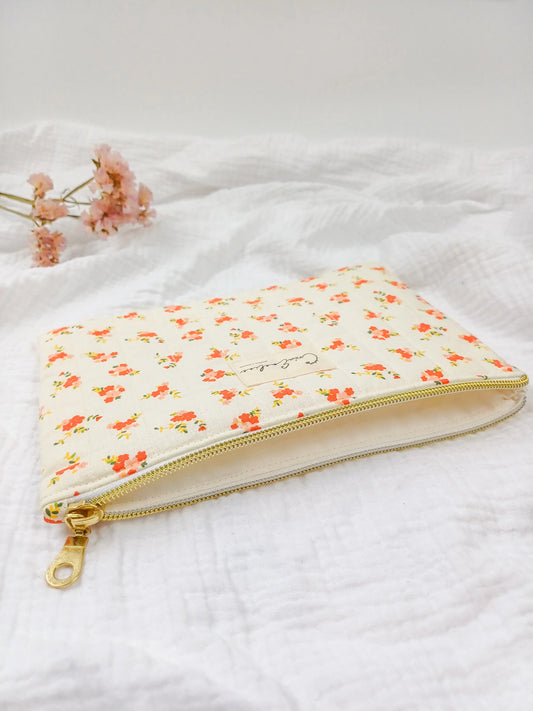 Pochette plate - Precylia - CréaEmeline - accessoire - fait-main