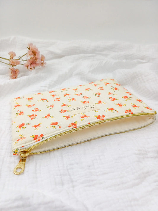 Pochette plate - Precylia - CréaEmeline - accessoire - fait-main