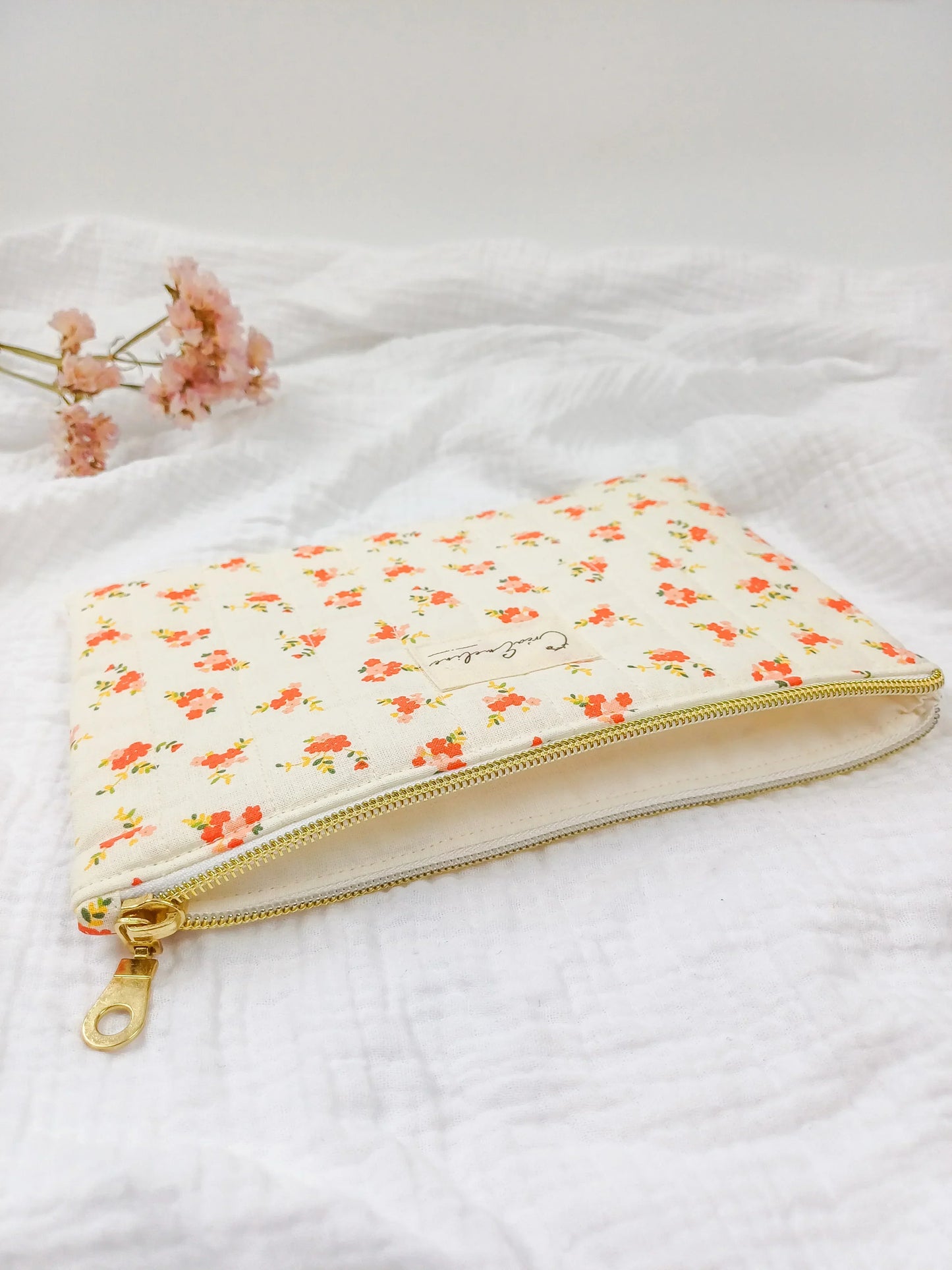 Pochette plate - Precylia - CréaEmeline - accessoire - fait-main