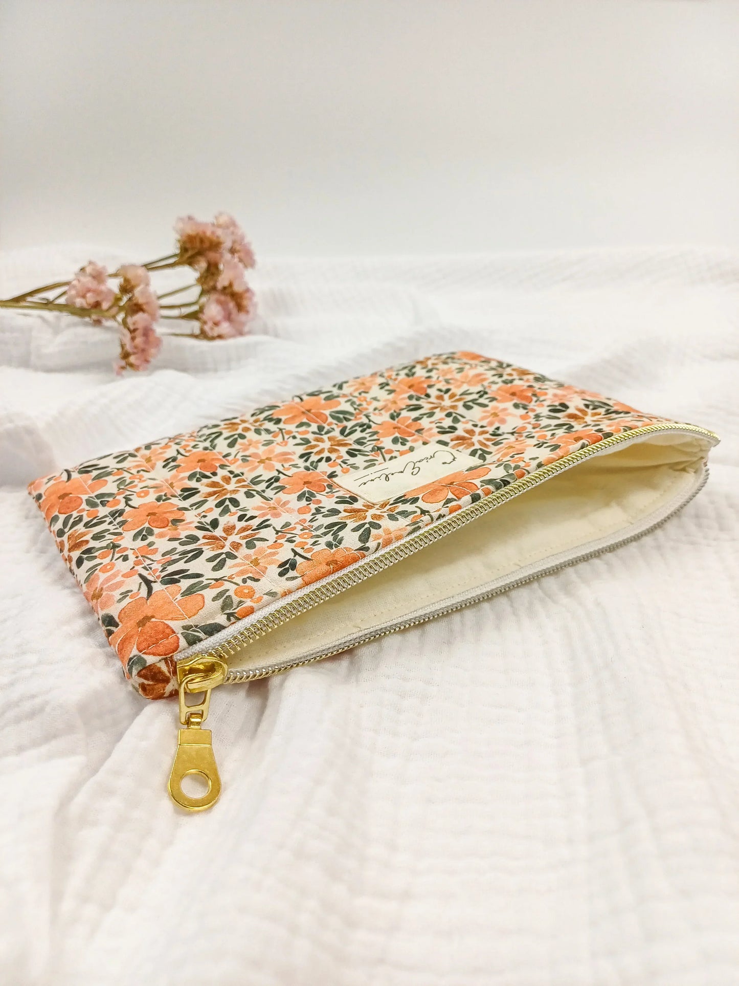 Pochette plate - Gladys - CréaEmeline - accessoire - fait-main