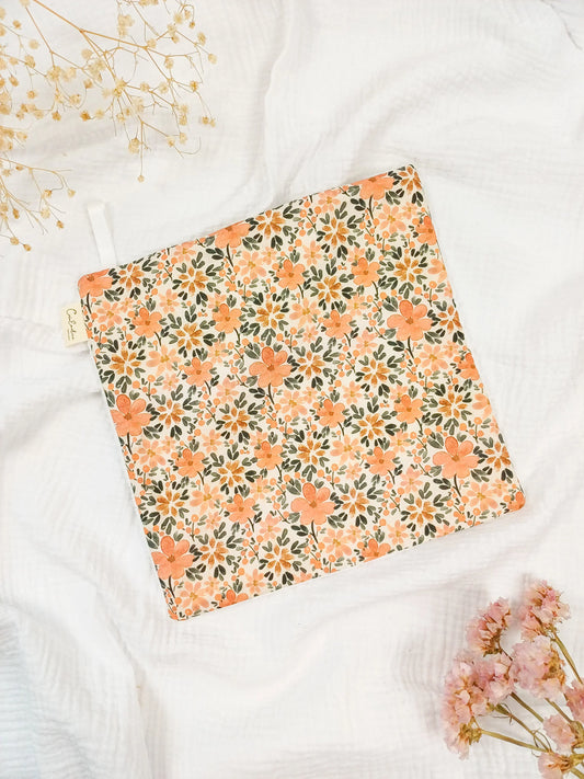 Serviette visage / main - Gladys - CréaEmeline - accessoire - fait-main