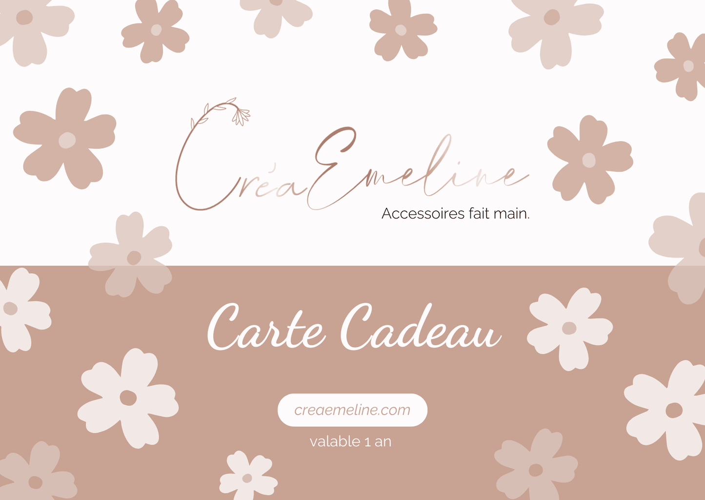 Carte cadeau CréaEmeline - CréaEmeline - accessoire - fait-main