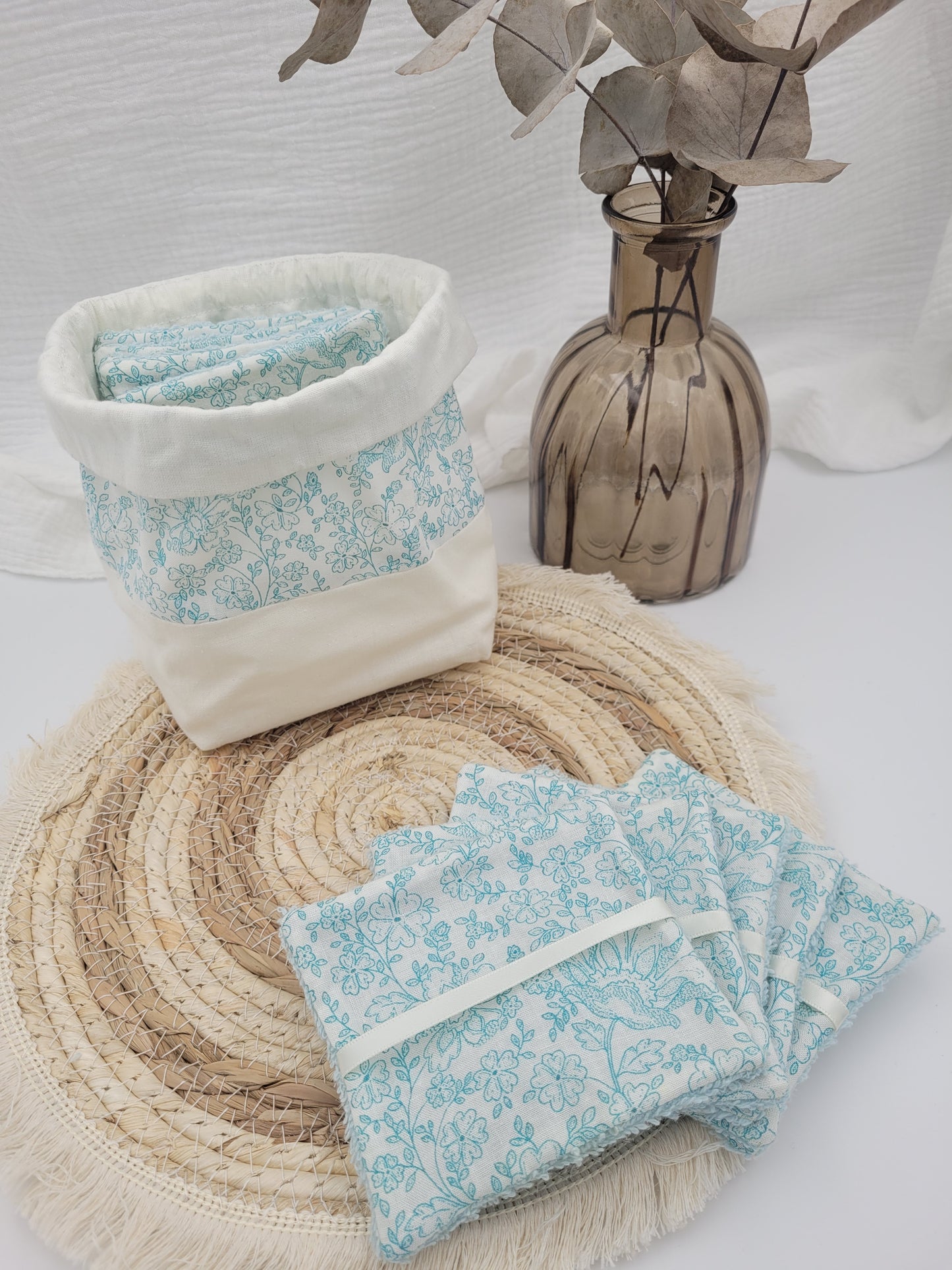 Washable wipes and basket - Félicia