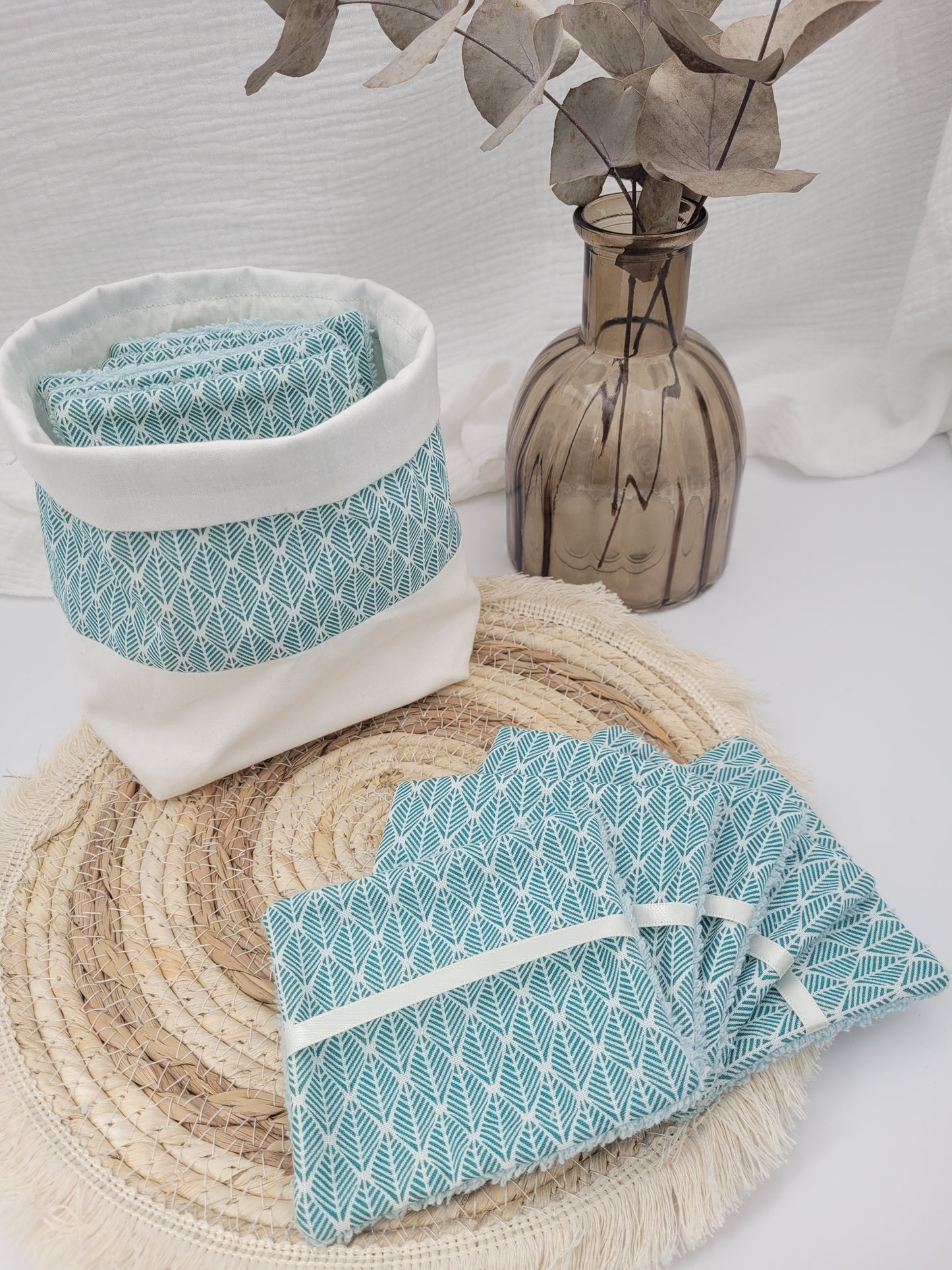 Washable wipes and basket - Romy