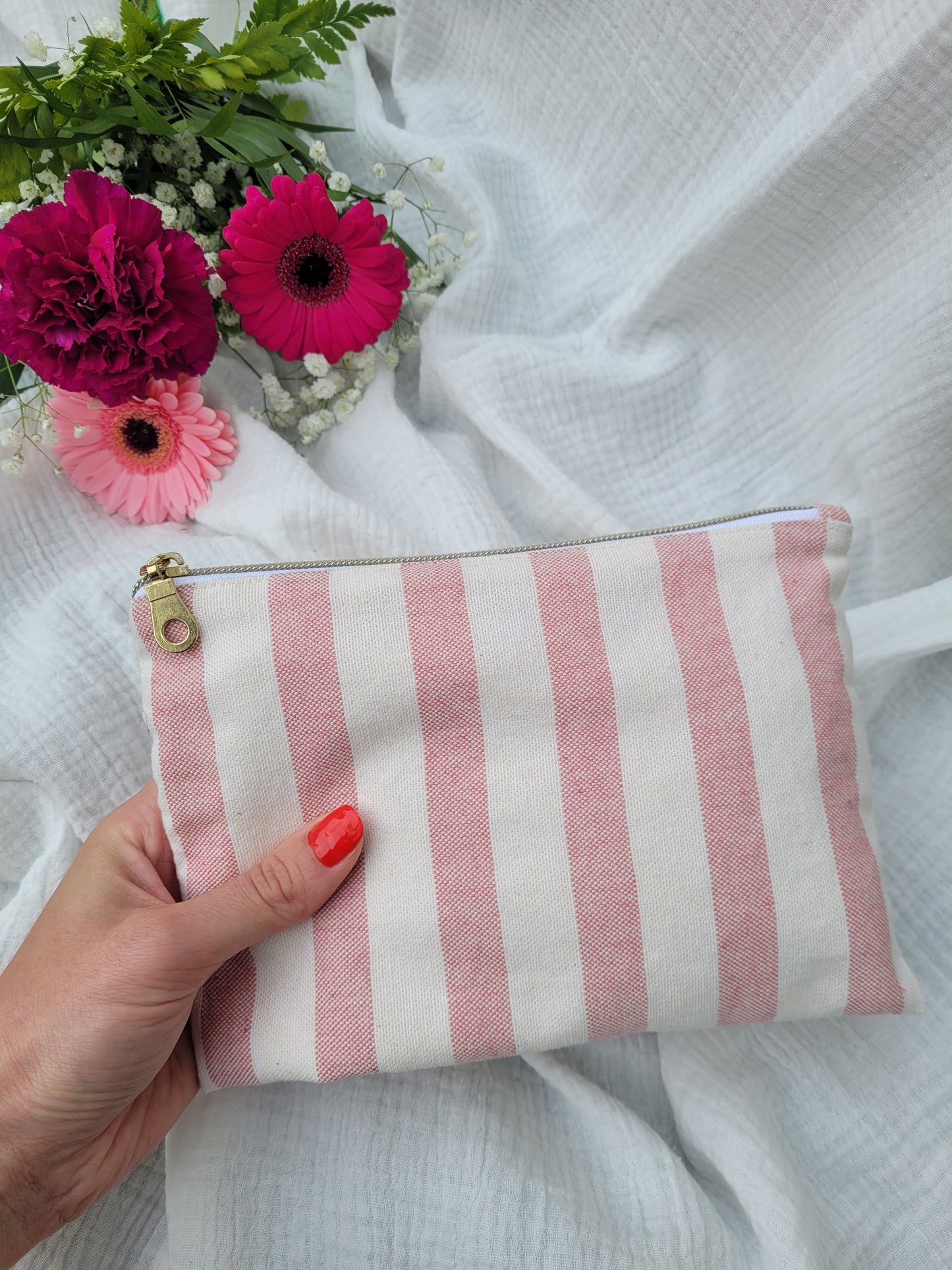 Pochette plate - Raya rose