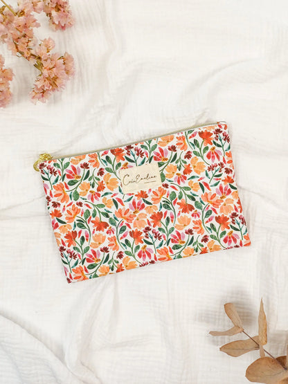 Pochette plate - Isée - CréaEmeline - accessoire - fait-main