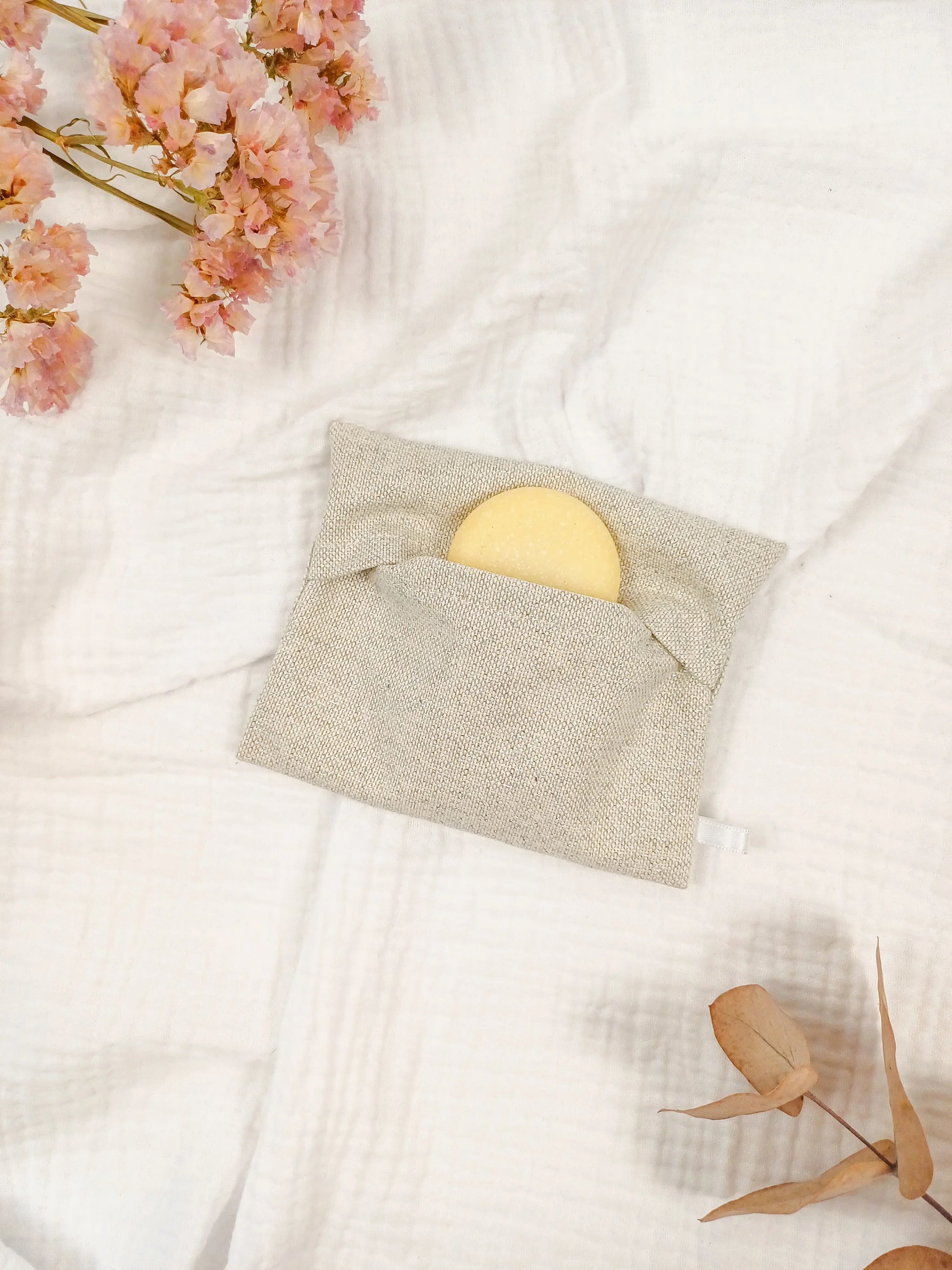 Pochette à savon - Lurex - CréaEmeline - accessoire - fait-main