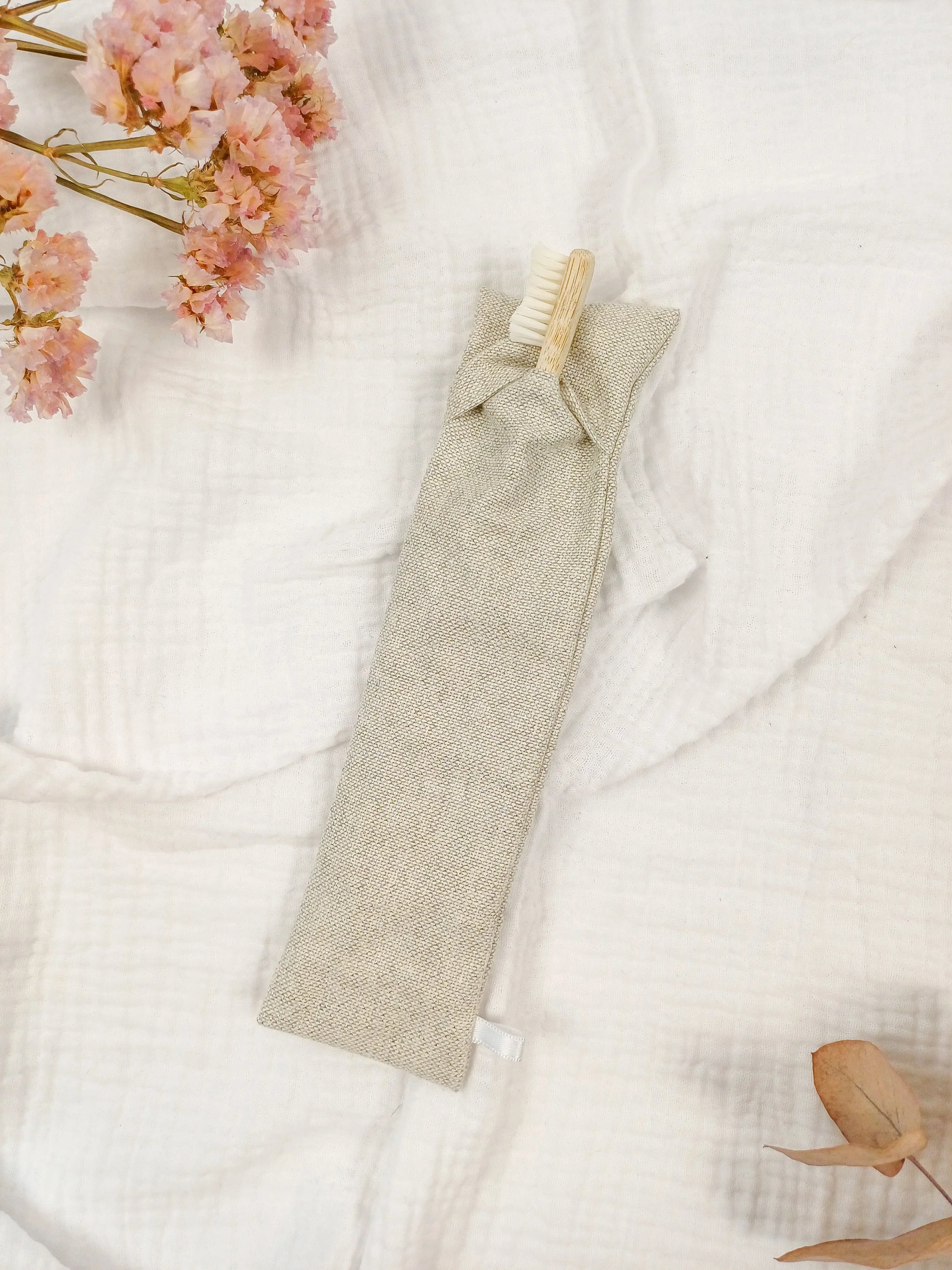Pochette pour brosse à dents - Lurex - CréaEmeline - accessoire - fait-main