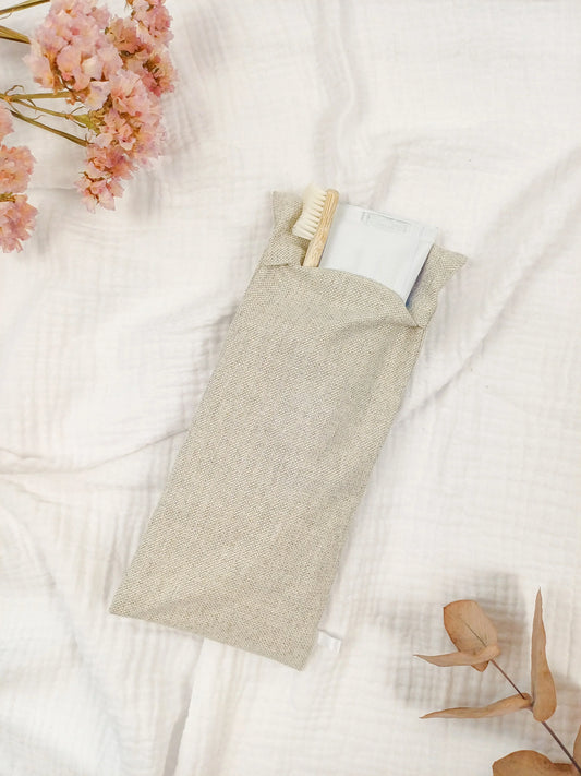 Pochette pour brosse à dents / couverts - Lurex - CréaEmeline - accessoire - fait-main