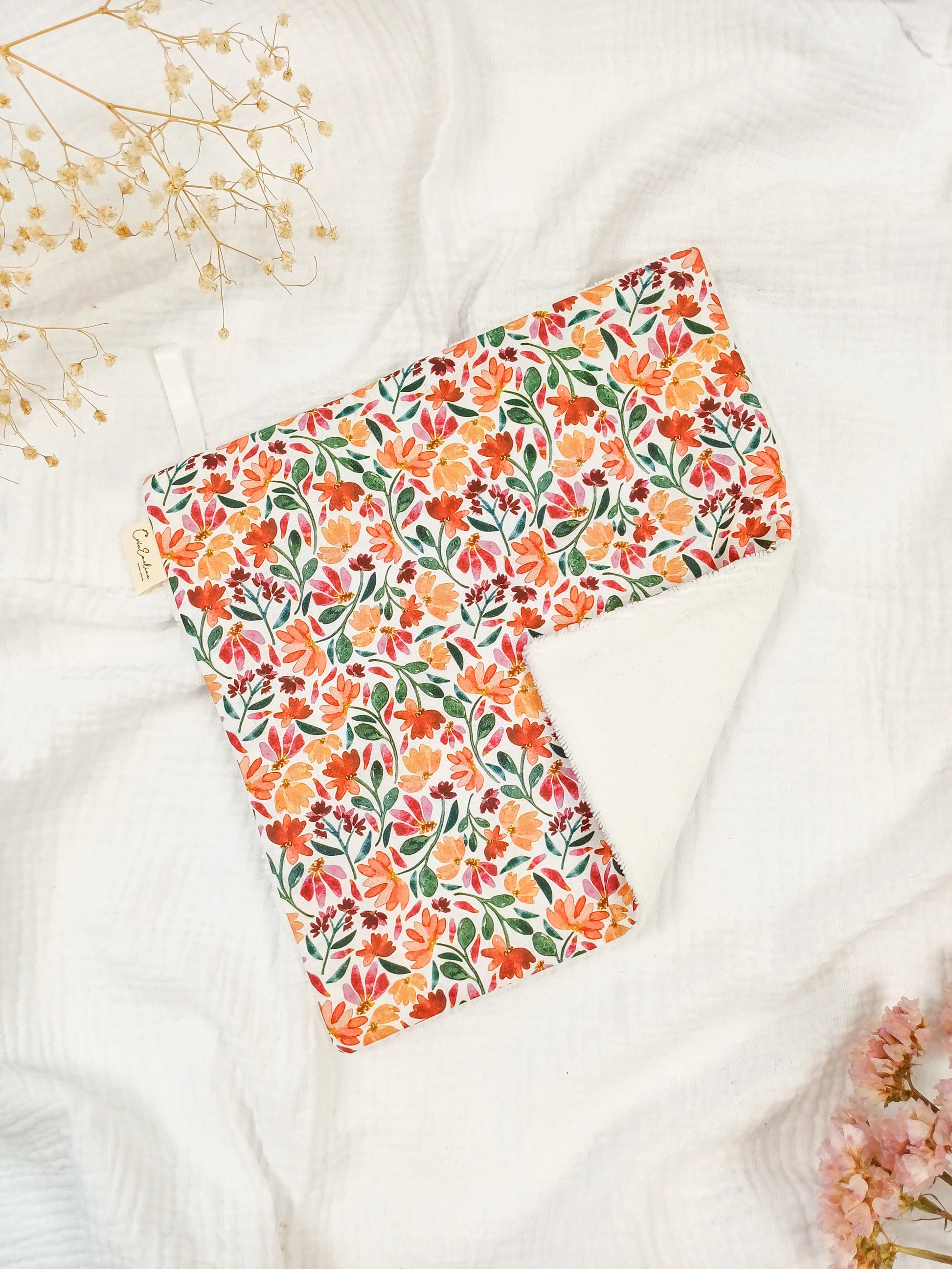 Serviette visage / main - Isée - CréaEmeline - accessoire - fait-main
