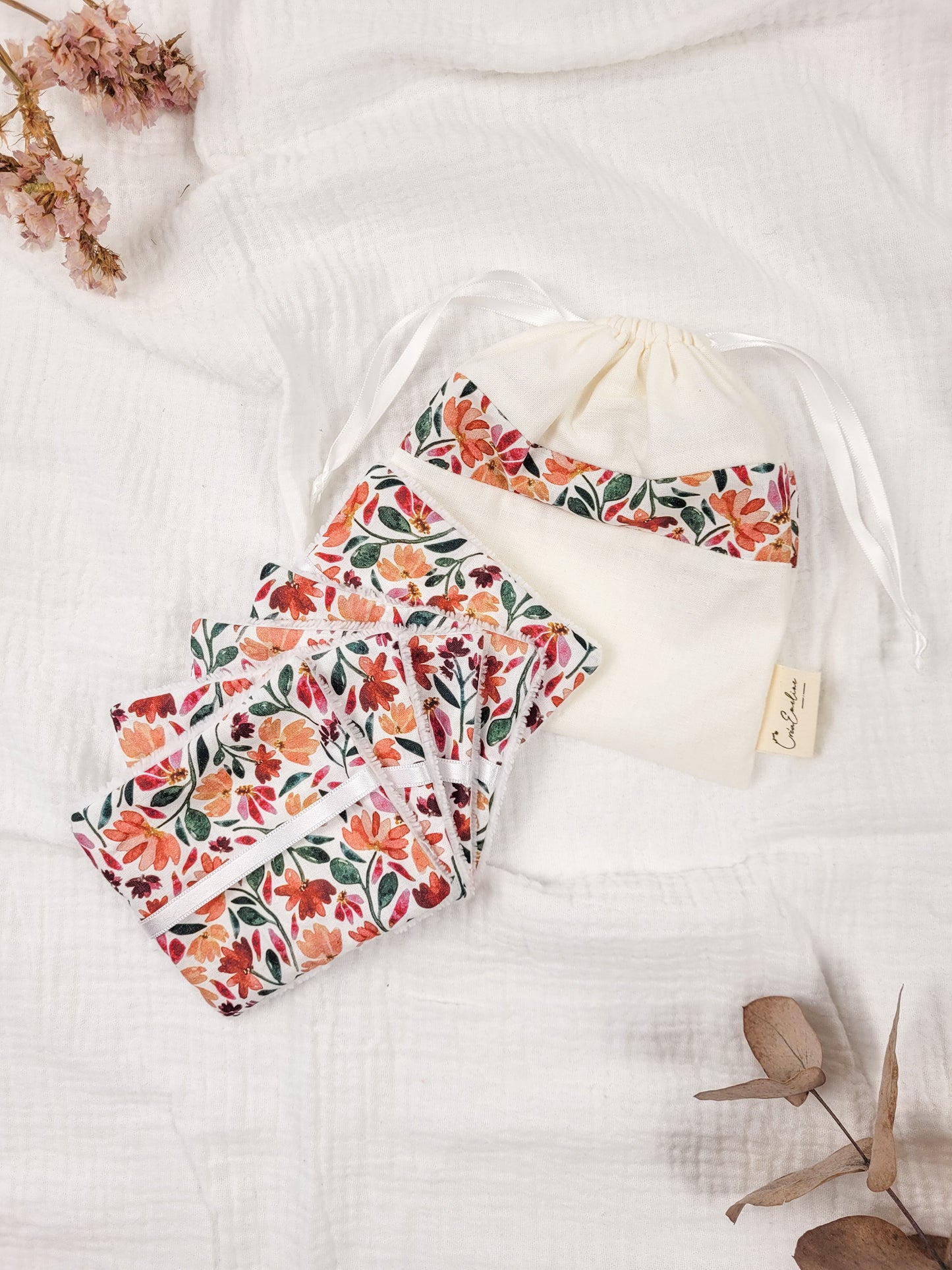 Washable wipes and pouch - Isée