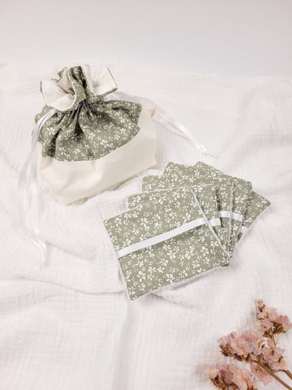 Washable wipes and basket - Perrine