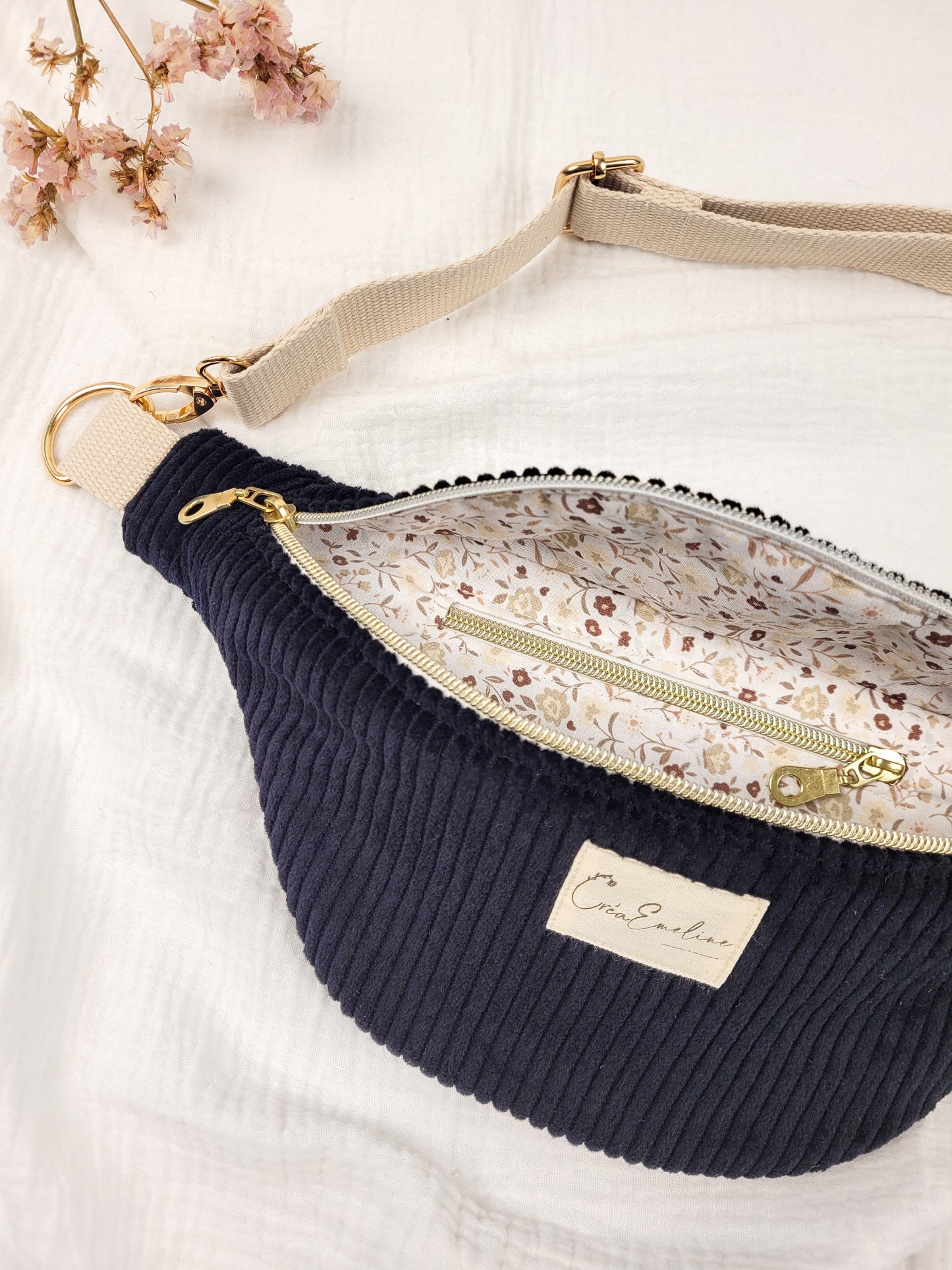 Gürteltasche – Schwarzer Cord