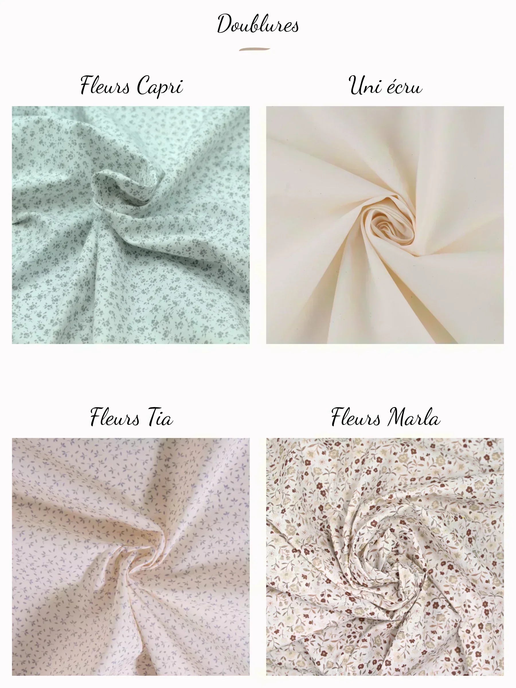 Pochette plate bouclette écru fait main – CréaEmeline