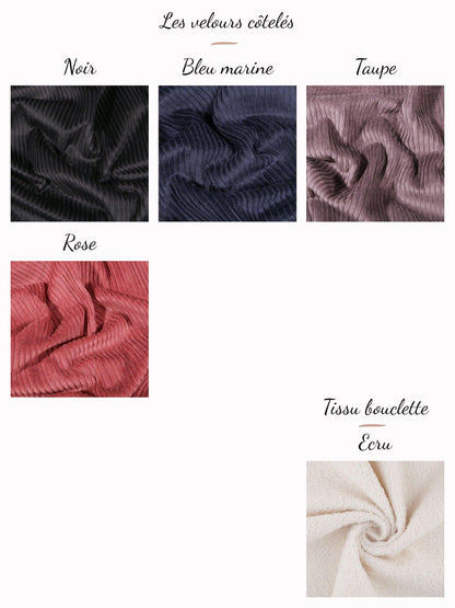 Sac demi-lune - Sur-mesure - CréaEmeline - accessoire - fait-main
